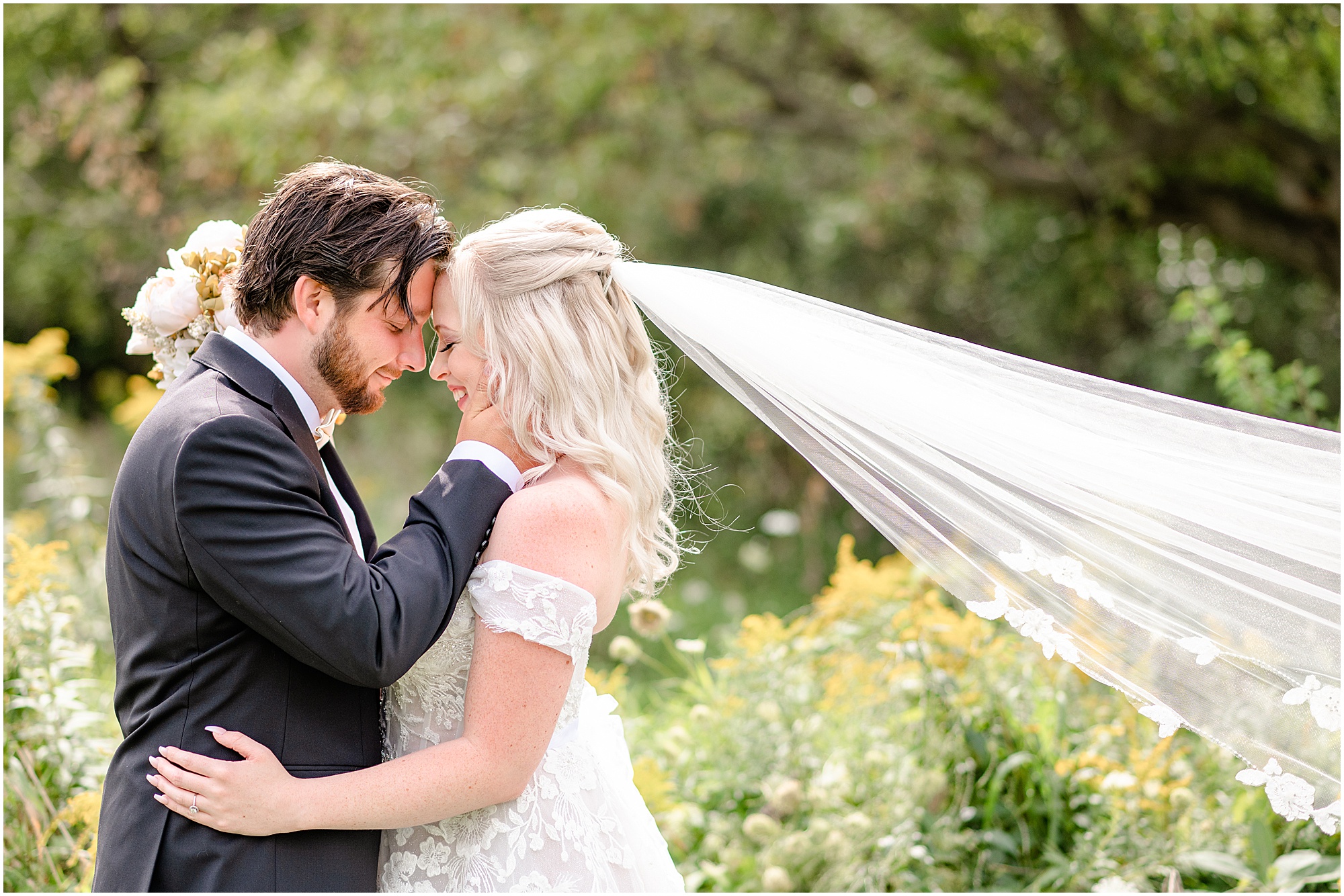 Paige and Aaron at their Creekside Acres Wedding